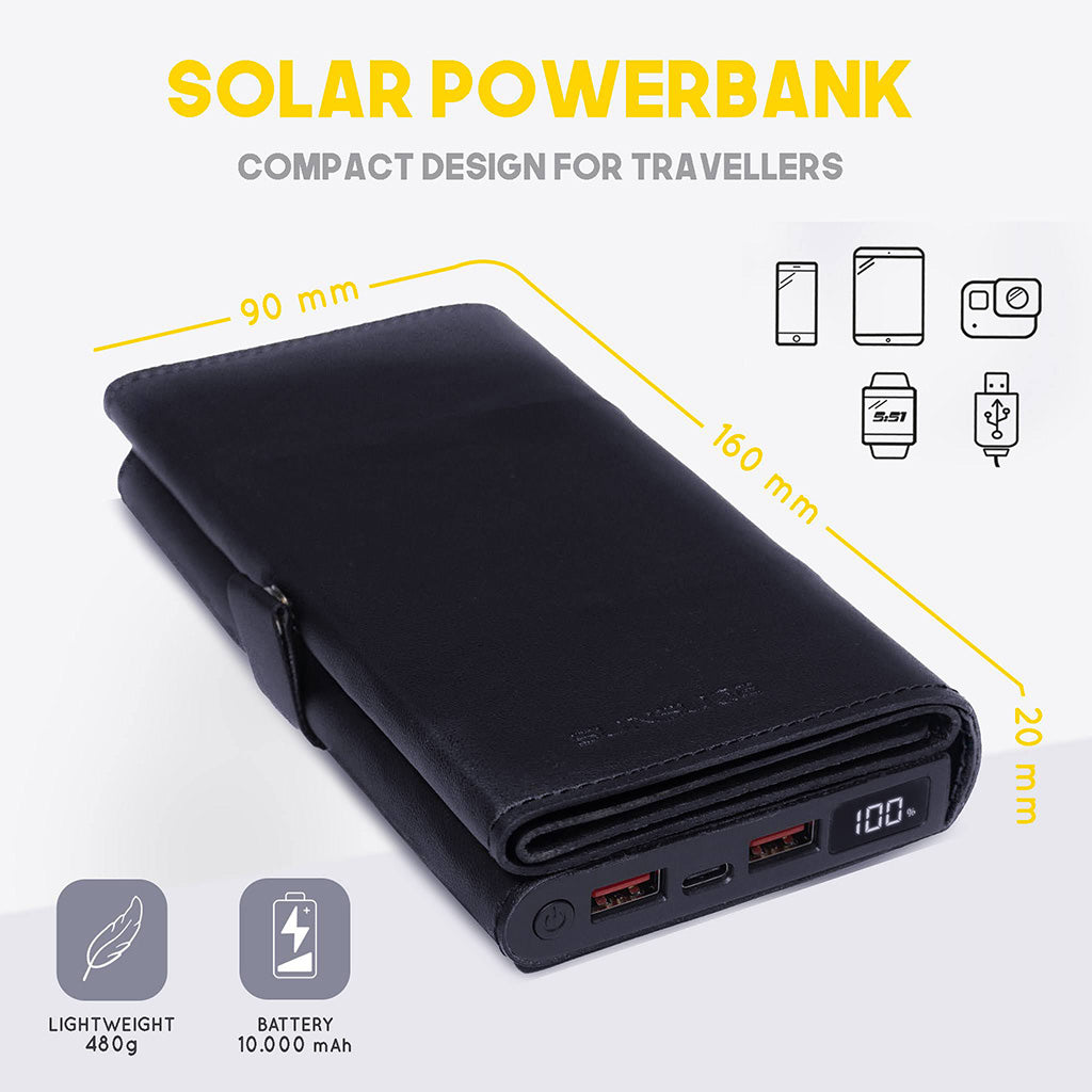 SunSlice Electron 8W - 10'000 mAh Solar Powerbank Blue