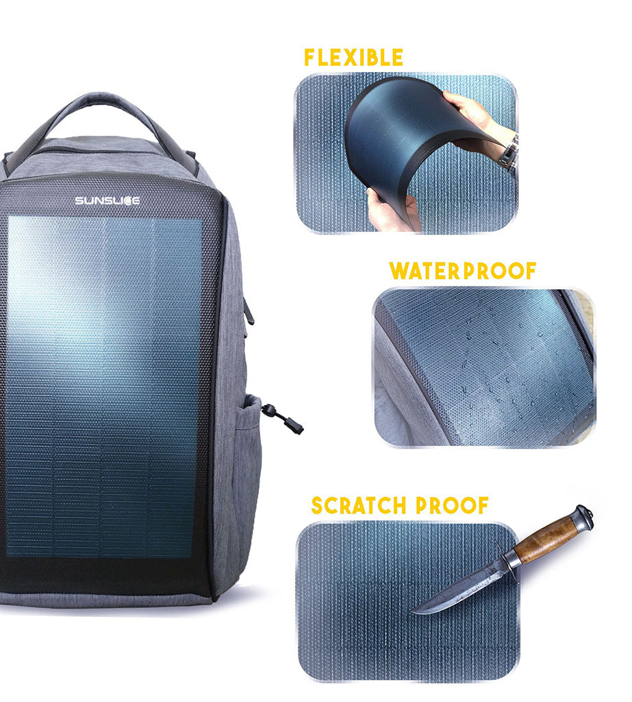 SunSlice Zenith - 25L 8W Solar BackpackGreen