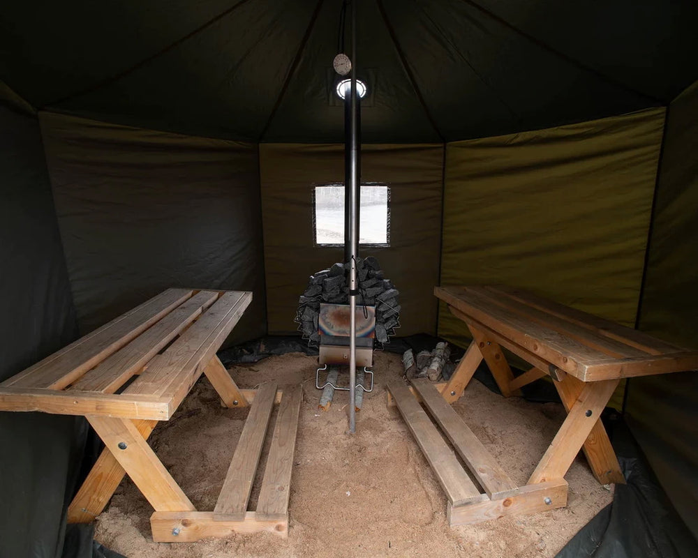 Savotta Hiisi 4 Zeltsauna Set