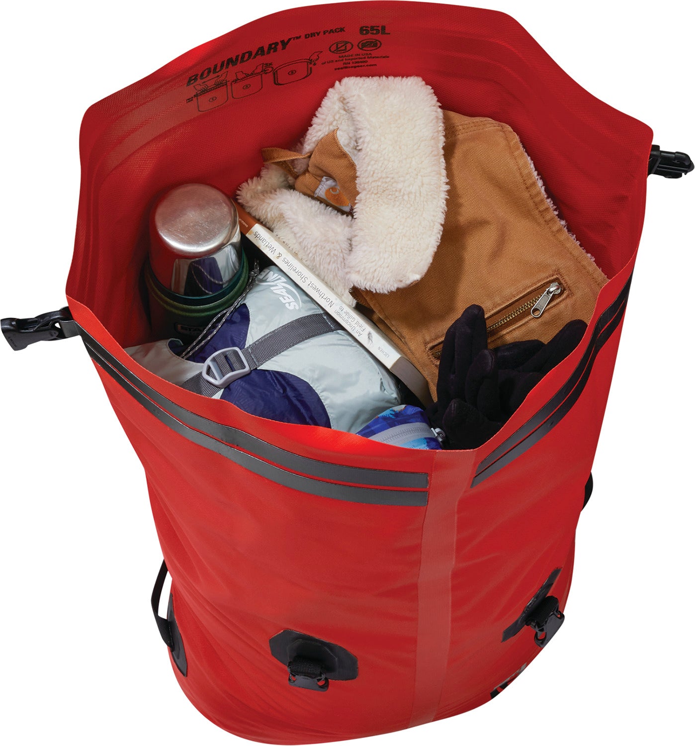 SealLine Boundary Pack 65L Red