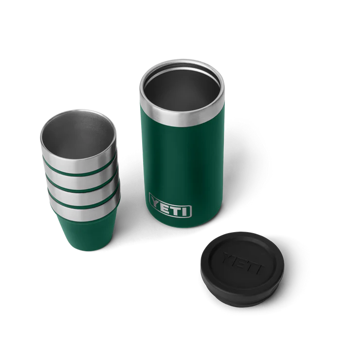 YETI® Schnapsbecher mit Tragebehälter Black Forest Green