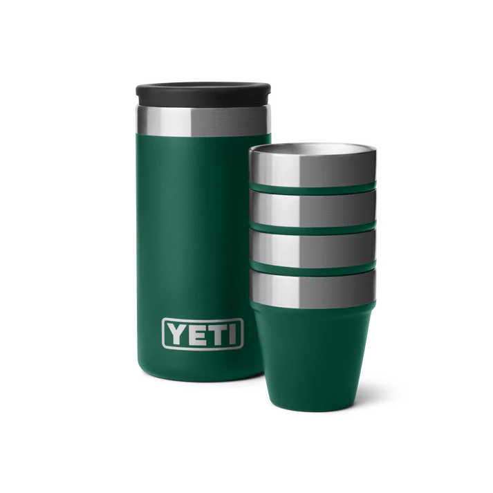 YETI® Schnapsbecher mit Tragebehälter Black Forest Green