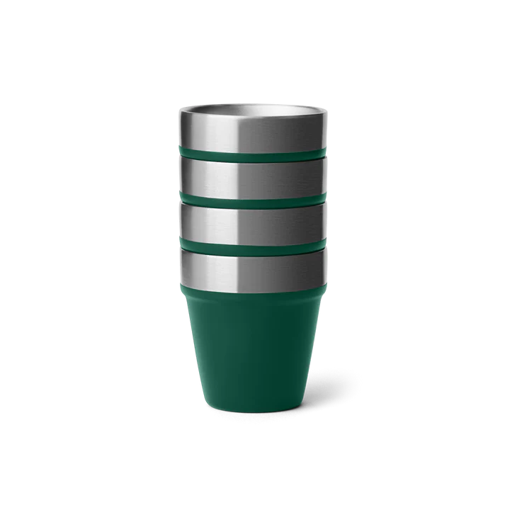 YETI® Schnapsbecher mit Tragebehälter Black Forest Green