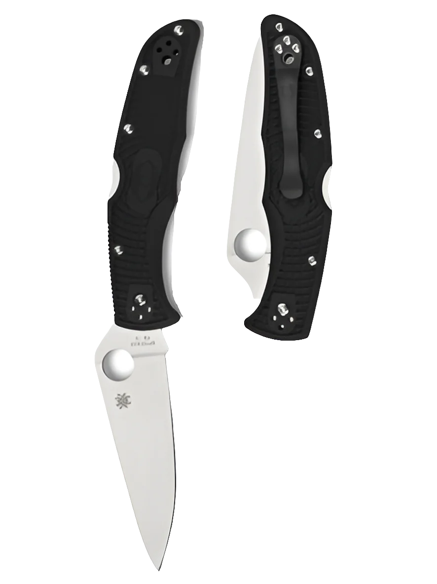 Spyderco Endura 4 Full-Flat Ground Schwarz