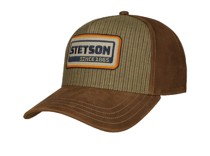 Stetson Retro Stripes Ledercap