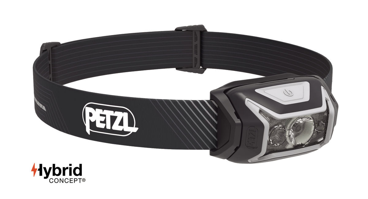Petzl ACTIK® CORE Black – Leistungsstarke, aufladbare Stirnlampe mit Rotlicht (625 Lumen)