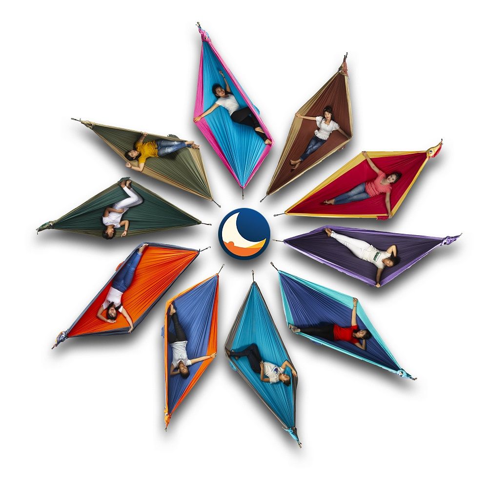 Ticket to the Moon TRAVEL HAMMOCK King Size – Extra große Hängematte für zwei Personen Brown