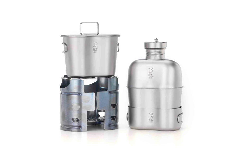 Keith Titanium Pro Canteen Mess Kit mit Kocher