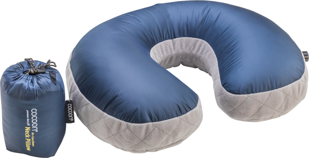 Cocoon U Shaped Down Neck Pillow dark indigo/grey
