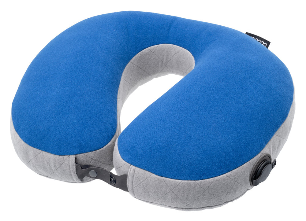 Cocoon U Shaped Down Neck Pillow true blue/grey