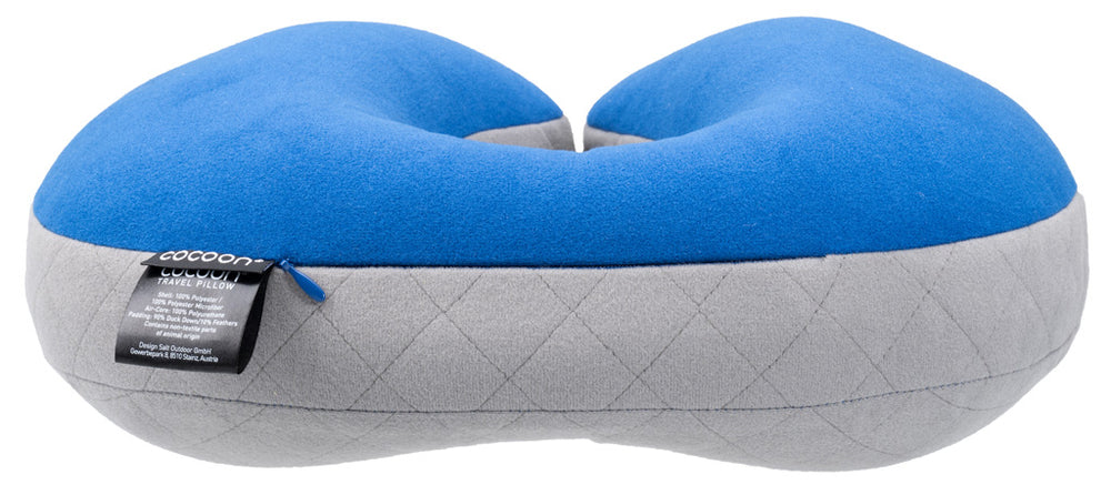 Cocoon U Shaped Down Neck Pillow true blue/grey