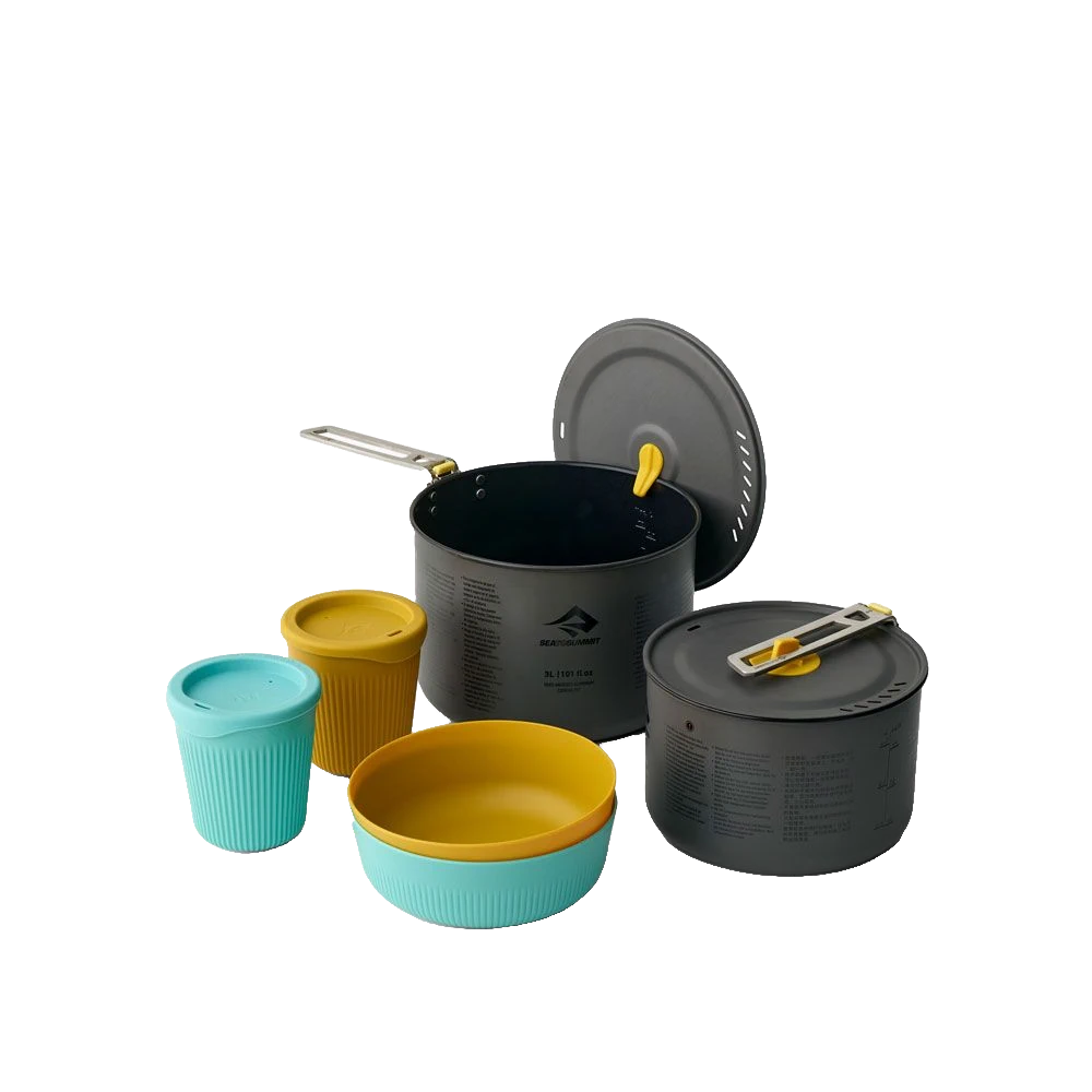 Sea to Summit Frontier UL 2P Two Pot Cook Set – Ultraleichtes Kochset für 2 Personen
