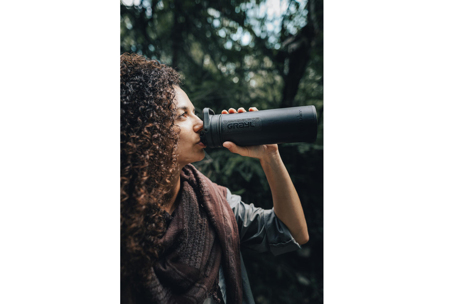 Grayl Ultrapress Purifier Bottle - Covert Black