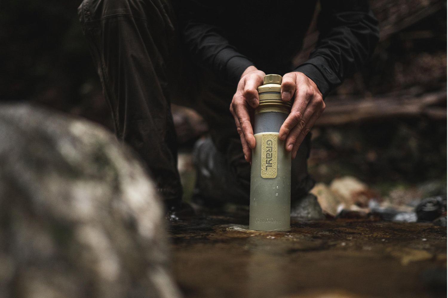 Grayl Ultrapress Purifier Bottle - Desert Tan
