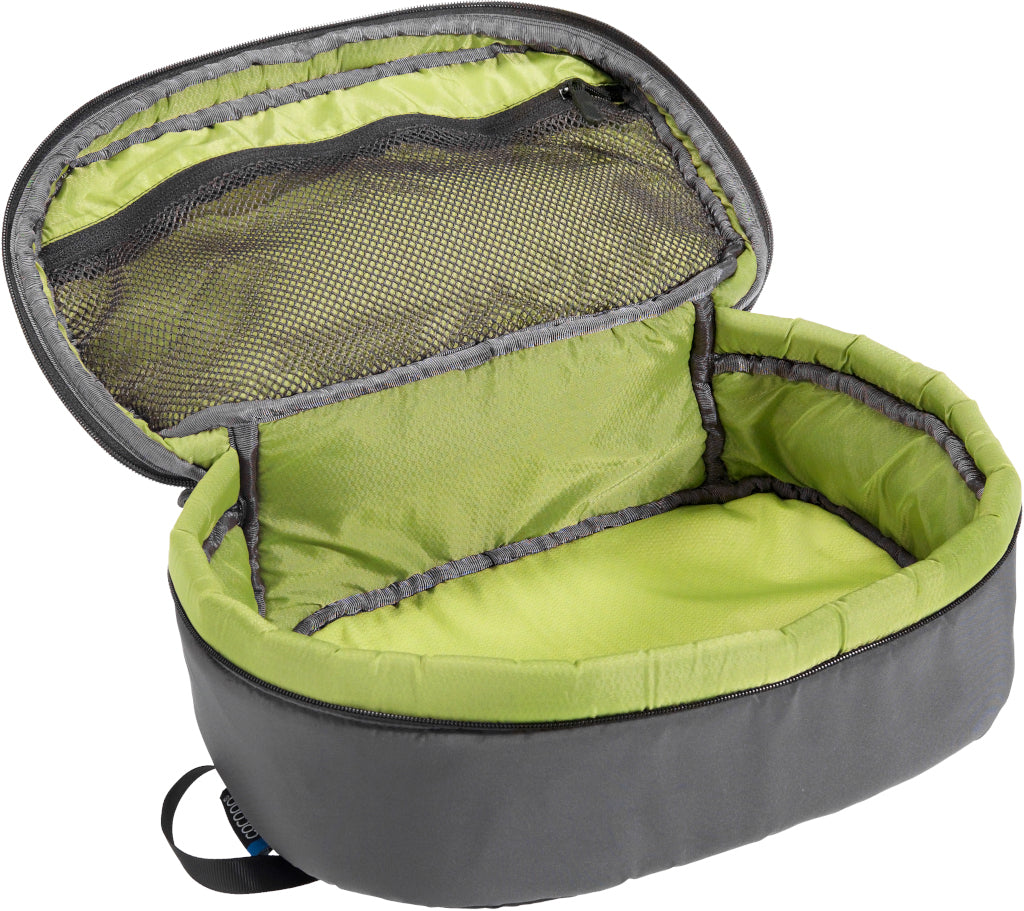 Cocoon Padded Cube Size Lbeluga grey / lime inside