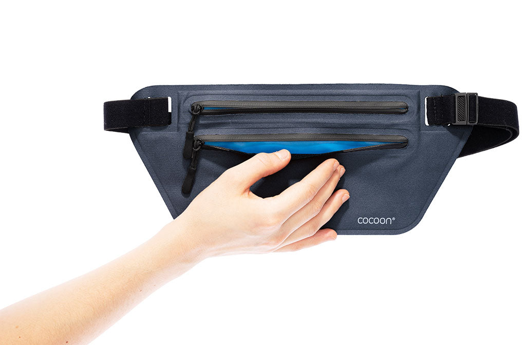 Cocoon Secret Waist Wallet Navy/Blue