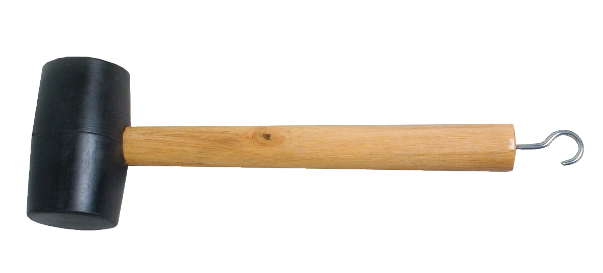 Gummiholzhammer mit Haken