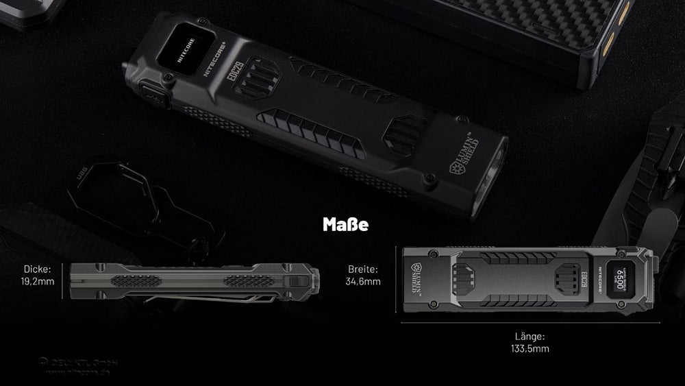 Nitecore EDC29 LUMINBLADE kompakte EDC-Taschenlampe mit 6500 Lumen