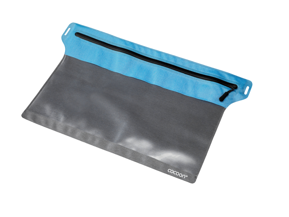 Cocoon Zippered Flat Document Bags Size L grey/blue