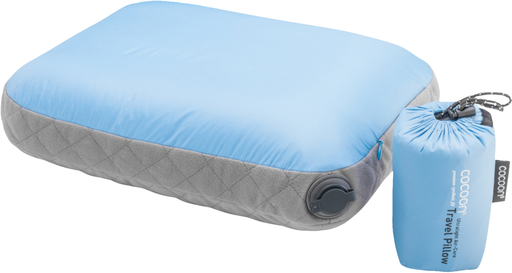 Cocoon Air Core Pillow Ultralight M light-blue/grey