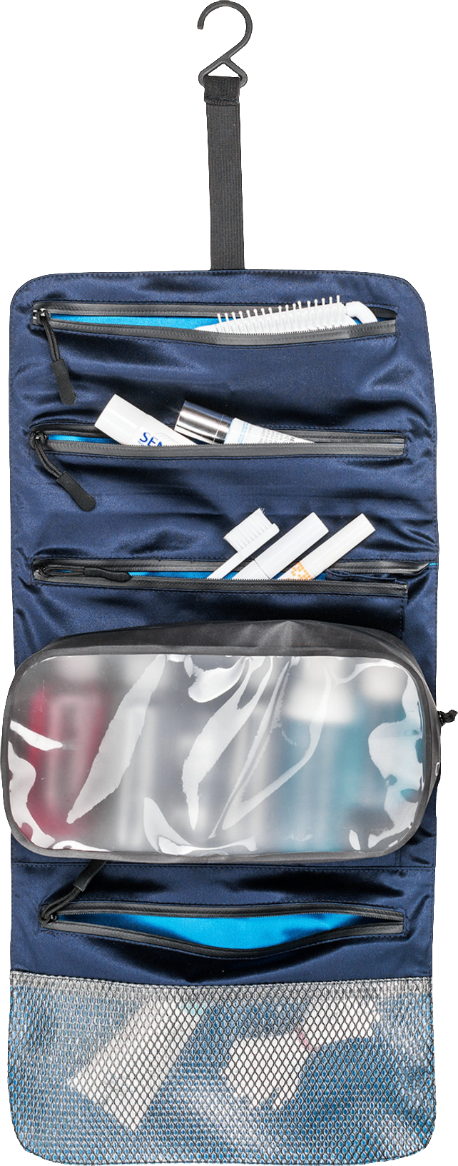 Cocoon Silk Hanging Toiletry Kit Minimalist night sky