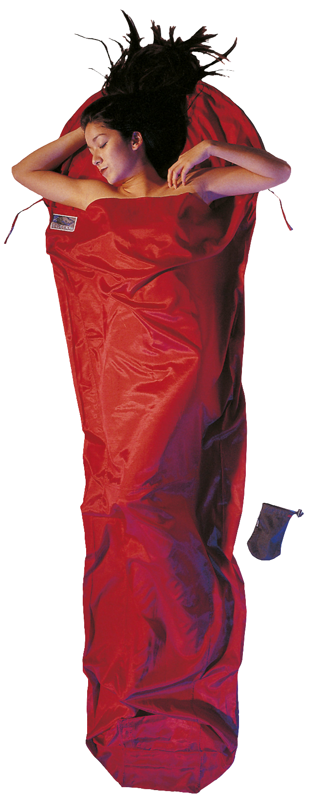 Cocoon Silk Egypt. Cotton MummyLiner monk's red