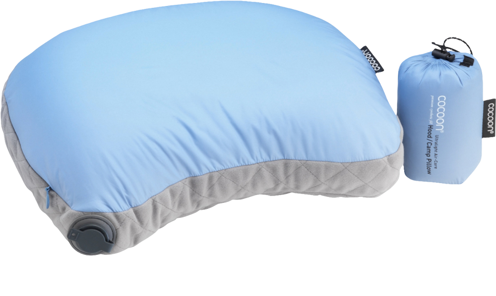 Cocoon Air Core Hood / Camp Pillow Ultralight light-blue/grey