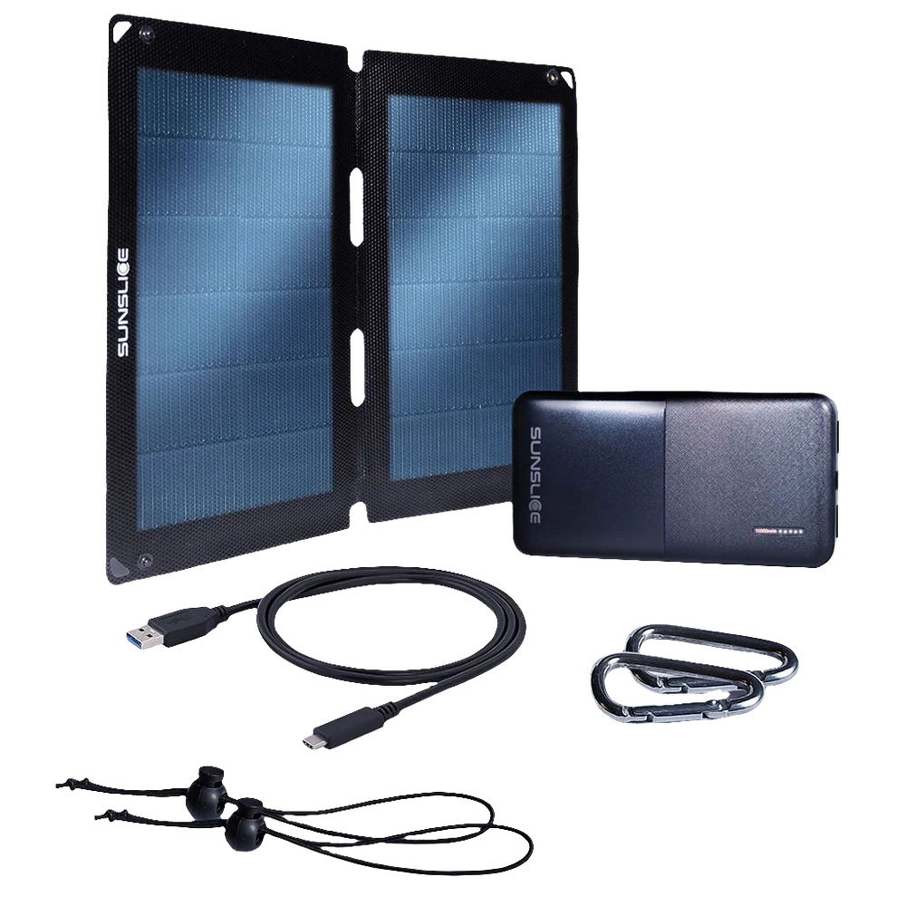 Sunslice TREKKER KIT – Faltbares Solar-Set mit Fusion Flex 12 & Gravity 10 Powerbank