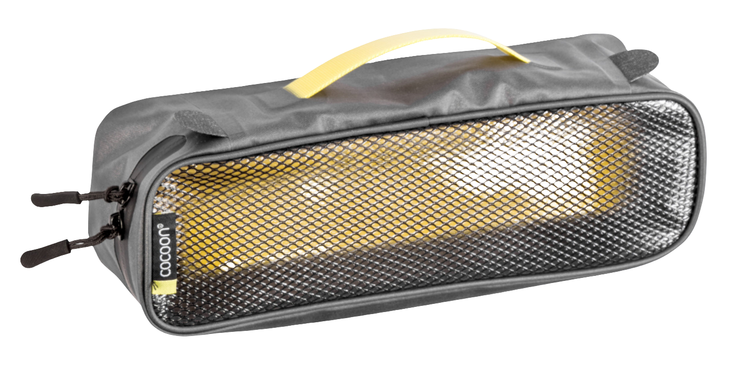 Cocoon Cocoon Packing Cube with Laminated Net Top S grey/yellow
