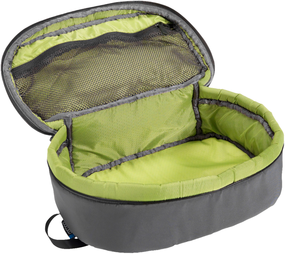 Cocoon Padded Cube Size Lbeluga grey / lime inside