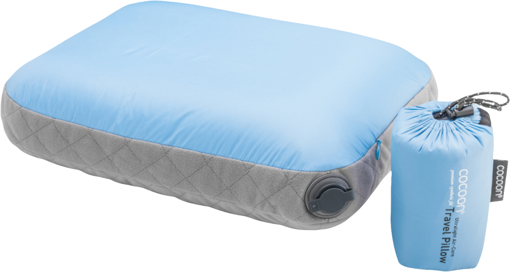 Cocoon Air Core Pillow Ultralight S light-blue/grey