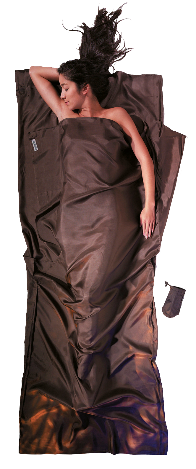 Cocoon Silk TravelSheet muddy elephant