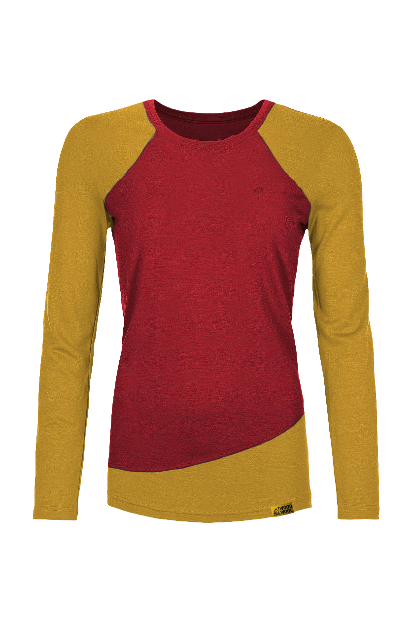 Grüezibag WoodWool Longsleeve Lady Phillippa Fired Red Brick