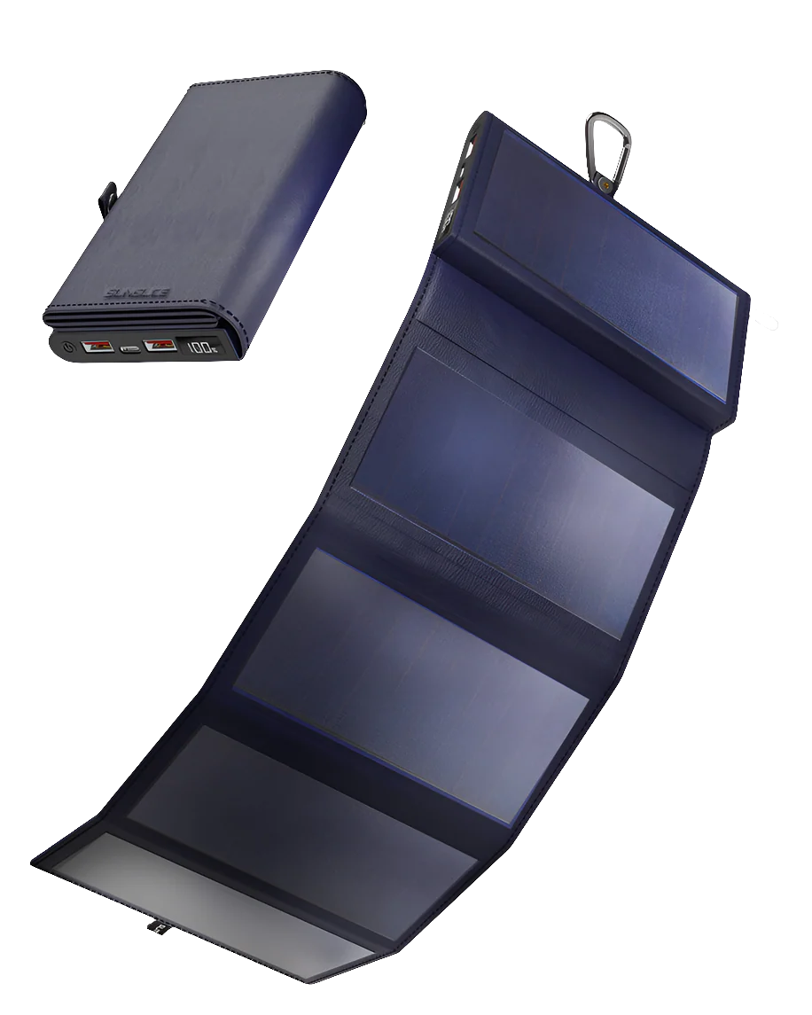 SunSlice Electron 8W - 10'000 mAh Solar Powerbank Blue