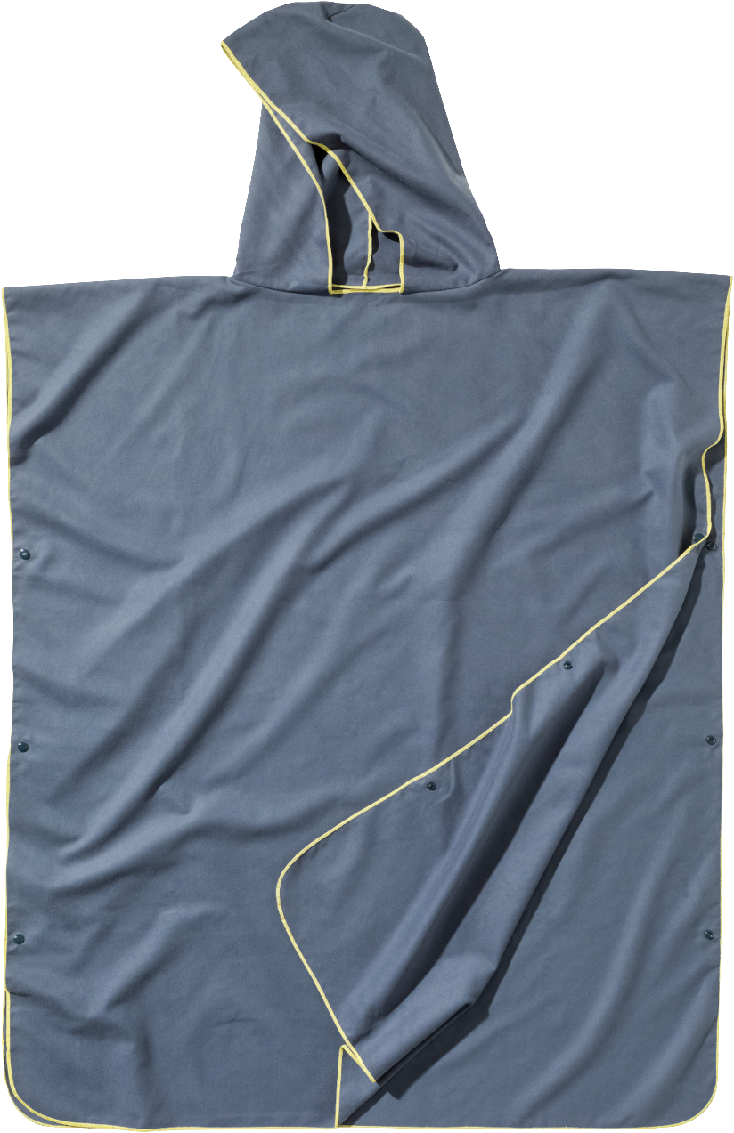 Cocoon Microfiber Beach Towel / Poncho anchor grey