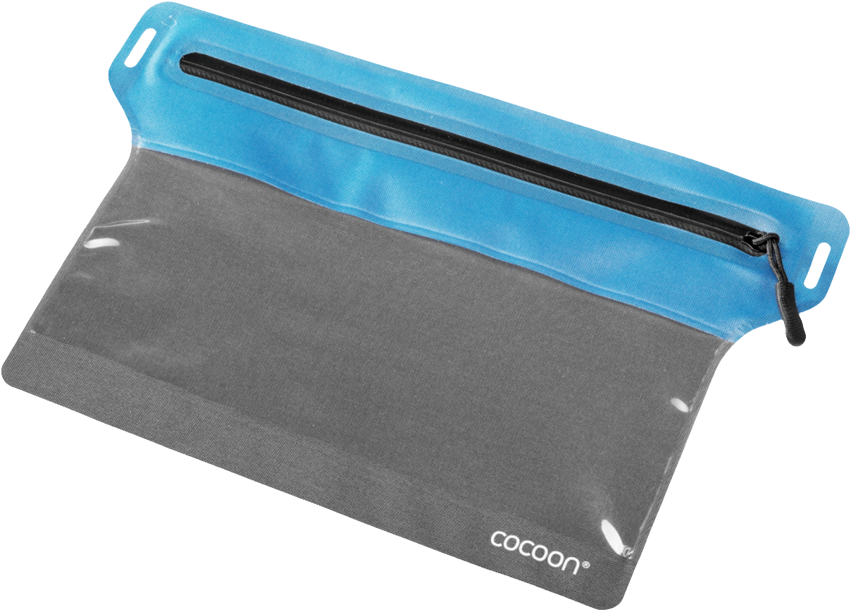Cocoon Zippered Flat Document Bags Size S grey/blue