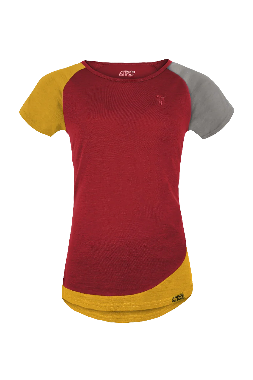 Grüezibag WoodWool T-Shirt Lady Janeway Fired Red Brick