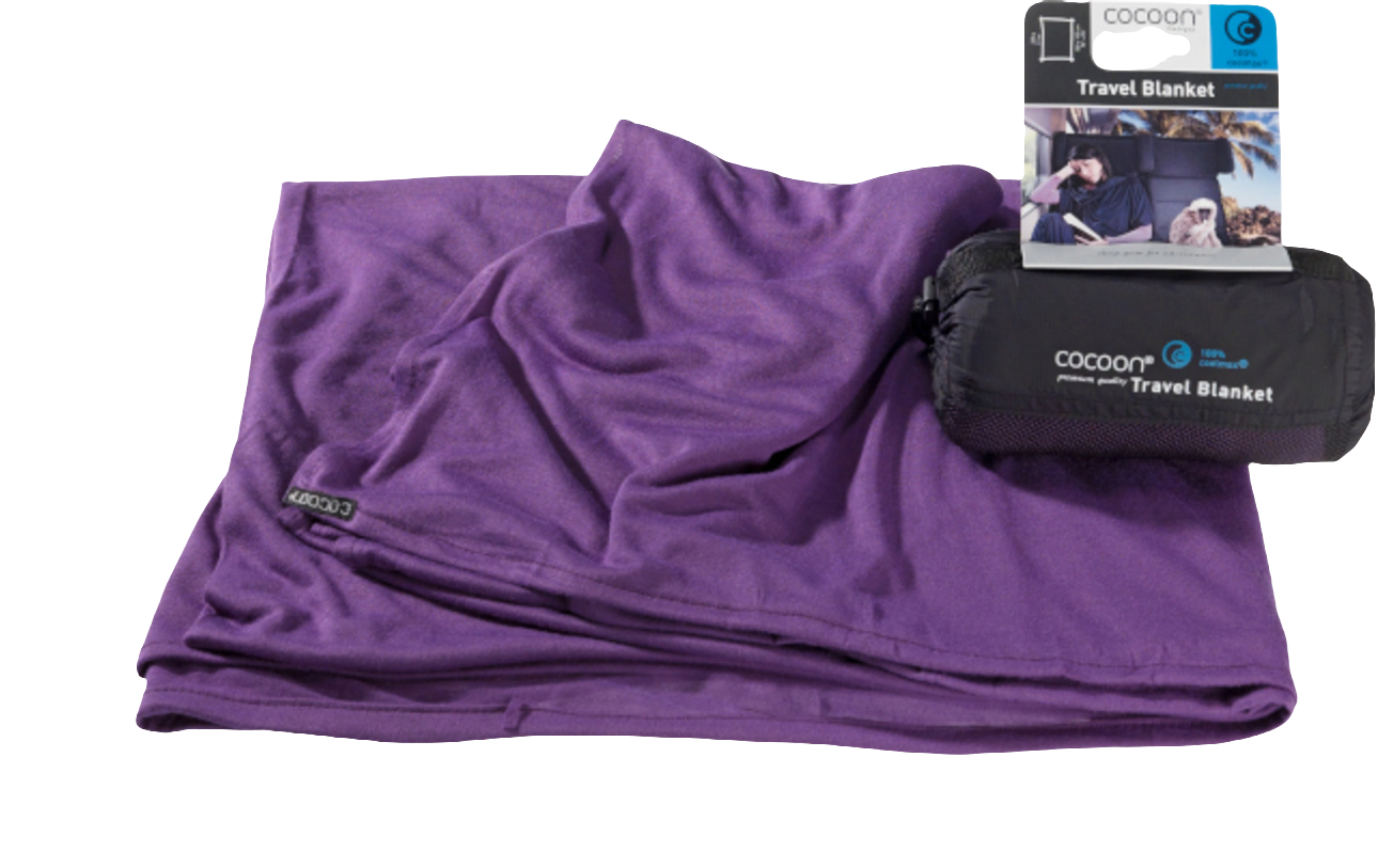 Cocoon Coolmax Travel Blanket eggplant