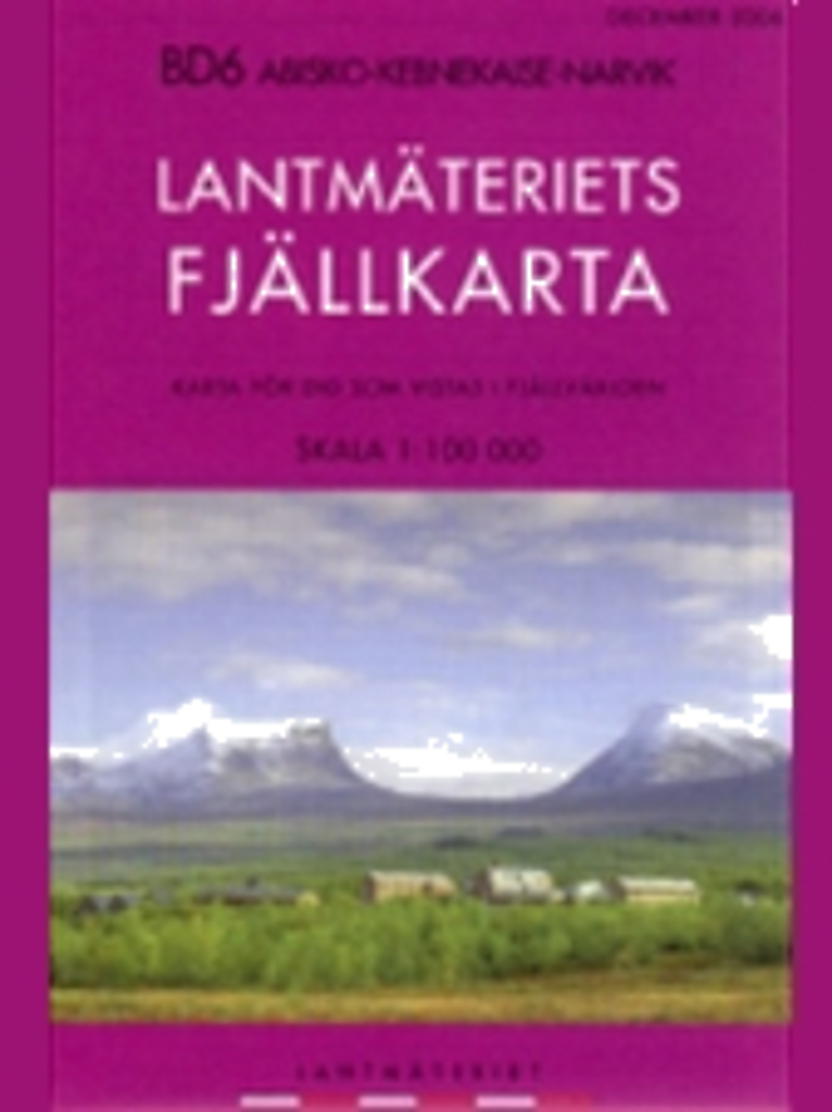 Fjällkarten BD6 Abisko Kebnekaise