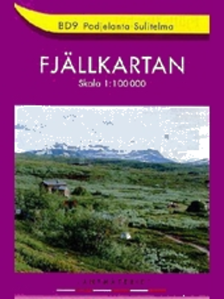 Fjällkarten BD9 Padjelanta