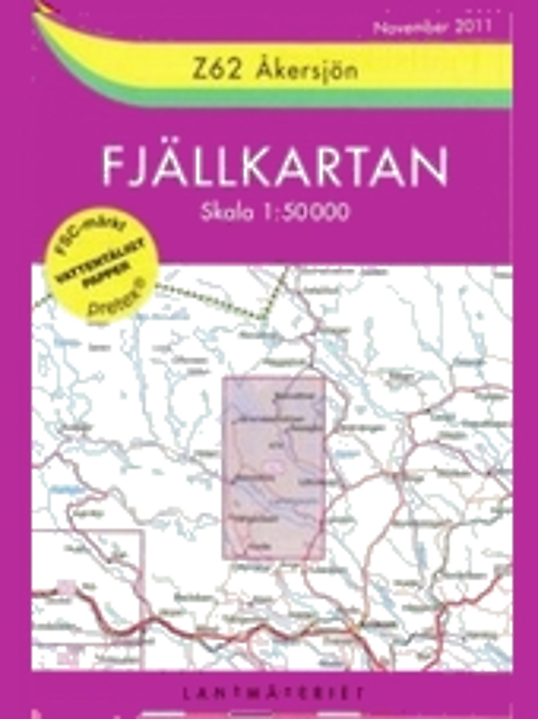 Fjällkarten Z62 Akersjön