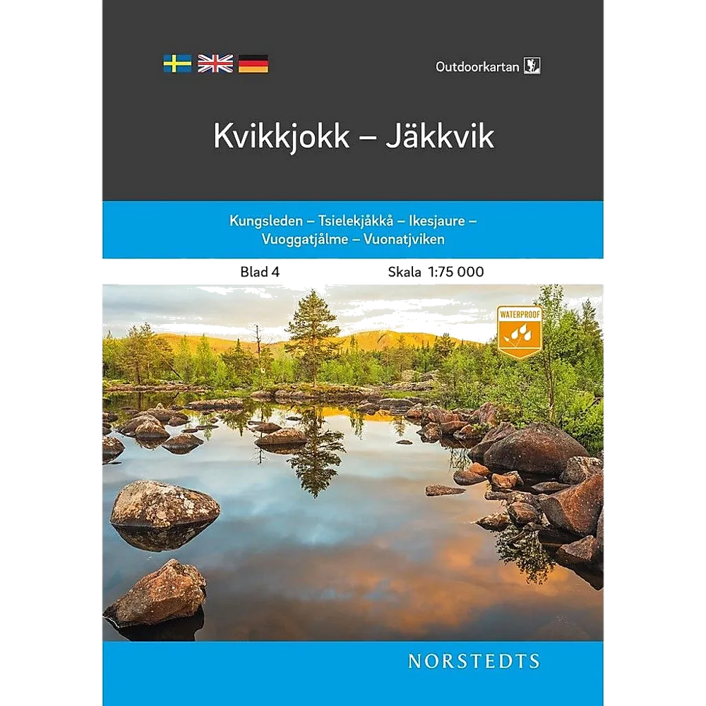 Kvikkjokk - Jäkkvik im Maßstab 1:75.000