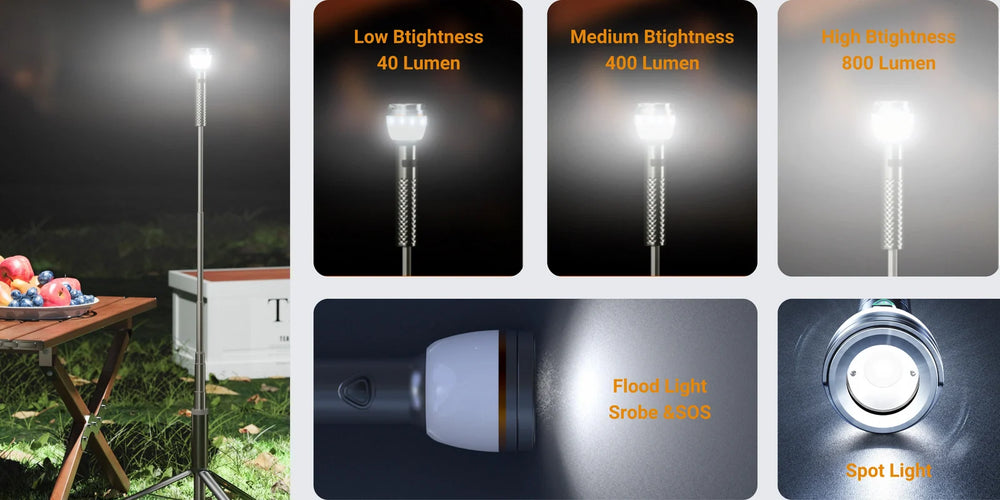 RoosCamp RoosLight Nano – 3-in-1 Teleskop-Campinglaterne