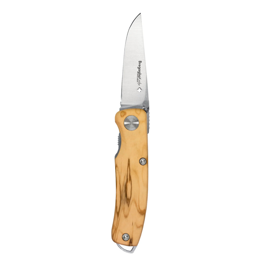 BregagliaKnife Maloja Klappmesser Olivenholz