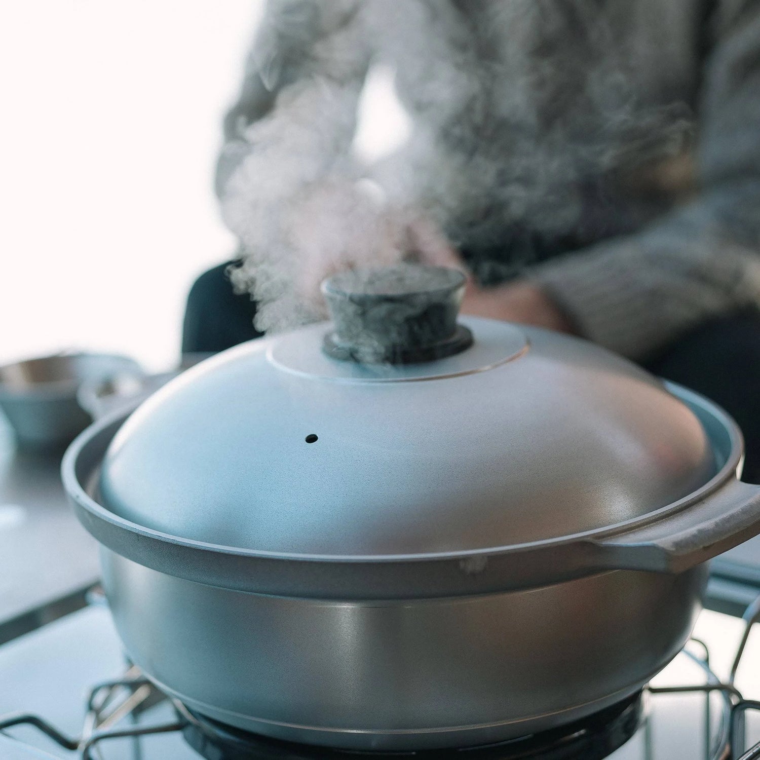 Snow Peak Aluminum Caldero – Großer Aluminium-Kochtopf für Gruppenmahlzeiten (6,1 L)