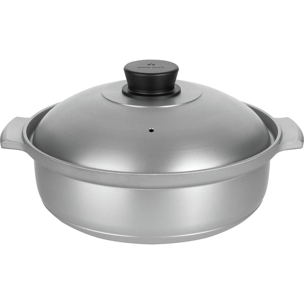 Snow Peak Aluminum Caldero – Großer Aluminium-Kochtopf für Gruppenmahlzeiten (6,1 L)