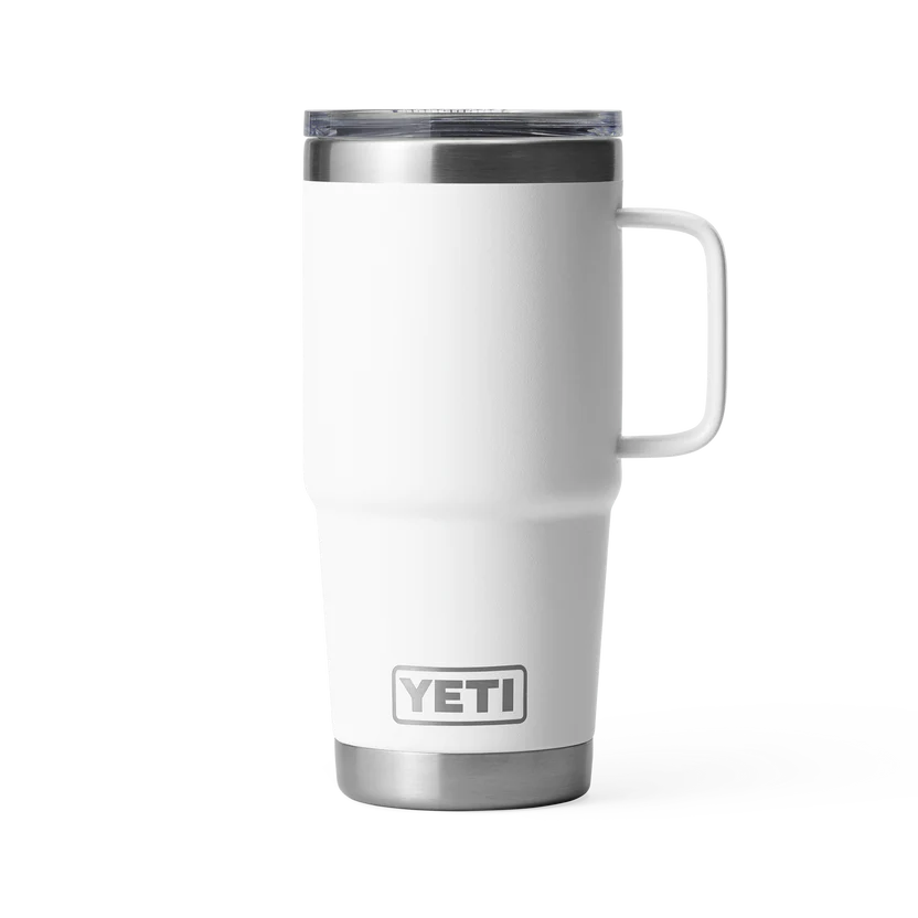 Yeti Rambler Reisebecher mit Stronghold Deckel 591ml Weiss