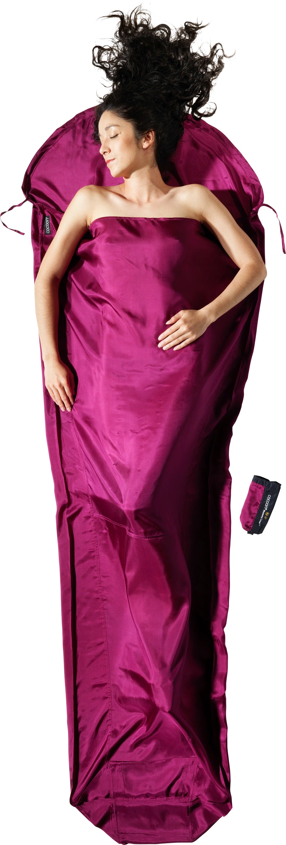 Cocoon Silk MummyLiner mulberry red