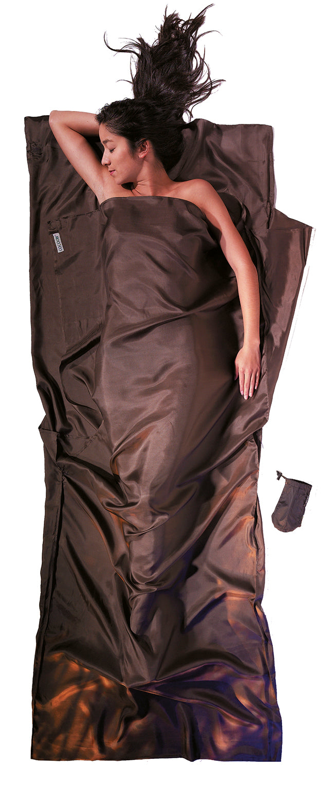 Cocoon Silk TravelSheet muddy elephant