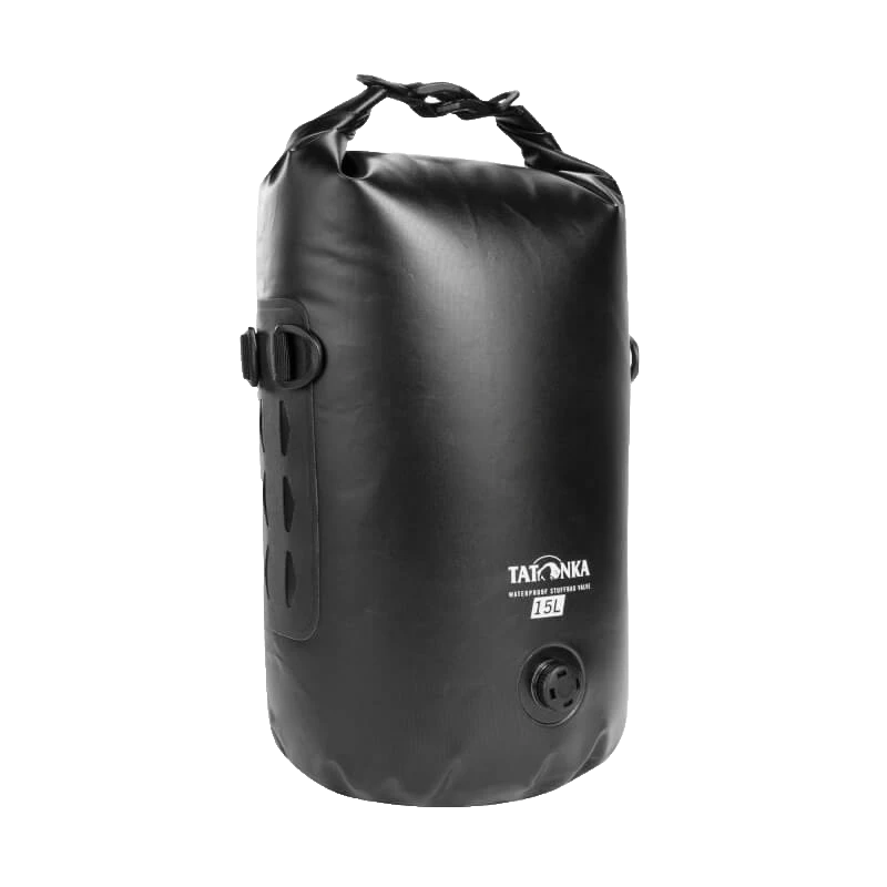 Tatonka WP Stuffbag Valve 15l – Wasserdichter Kompressions-Packsack | 15L Black